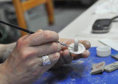 Art Clay Silver ezüstgyurma workshop - ezüstgyűrű készítése lencse formájú feltéttel