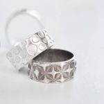 Art Clay silver clay workshop - silver ring with geometric pattern