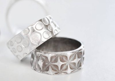 Art Clay ezüstgyurma workshop - ezüst gyűrű geometrikus mintával
