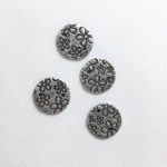 Art Clay ezüstgyurma workshop - négy darab ezüst medál virágos lenyomattal