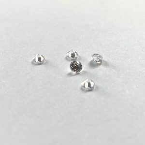 Cirkónia kő clear 2 mm átmérővel - 5db/csomag