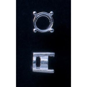 Ezüst foglalat 3 mm átmérőjű kő foglalásához